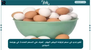 تغير جديد في سعر كرتونة البيض اليوم.. تعرف على السعر المحدث في بورصة الدواجن
